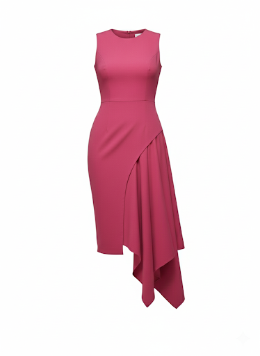 The Rhapsody Asymmetrical Midi Dress