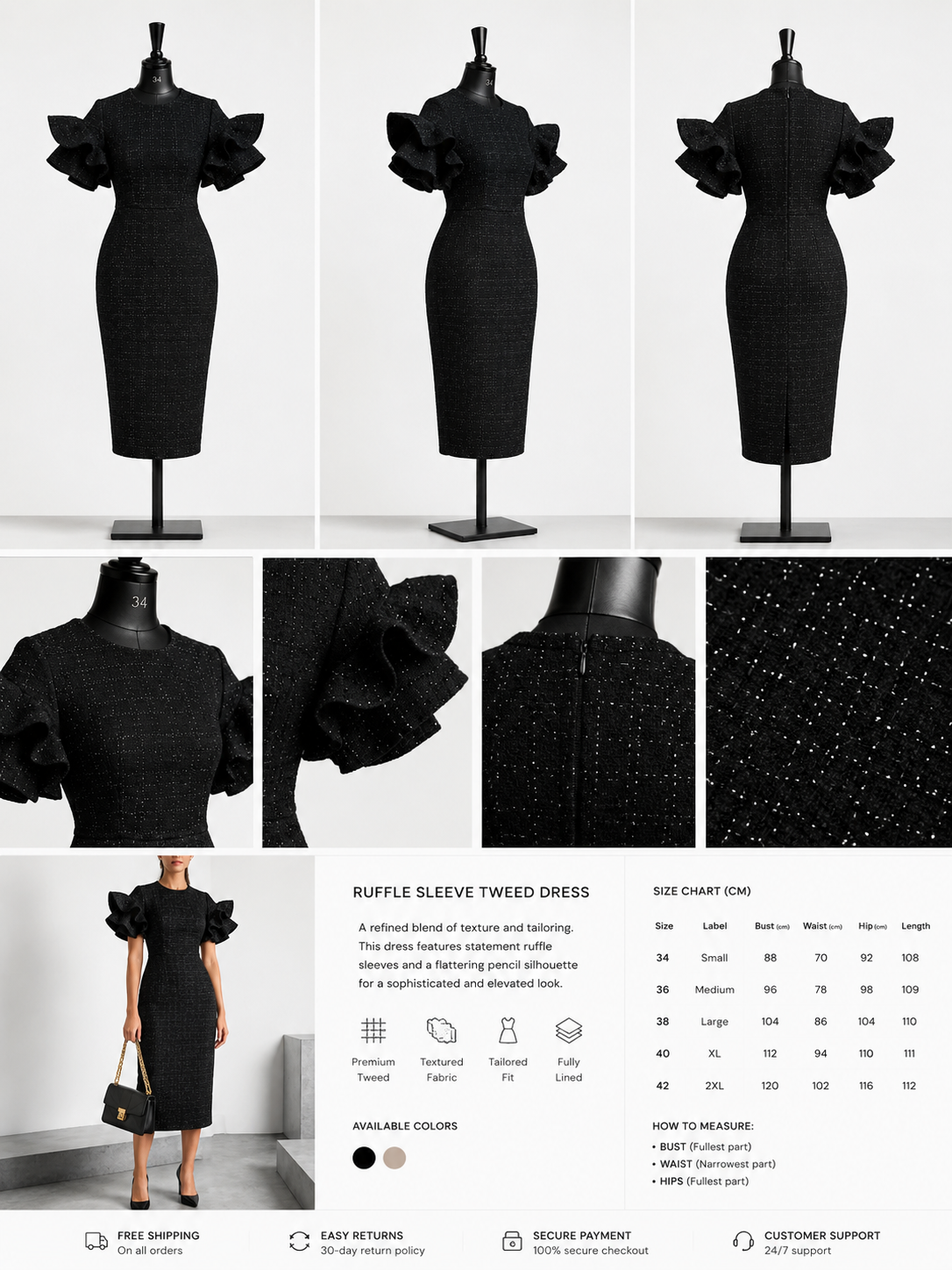 The Monolith Cascade Dress