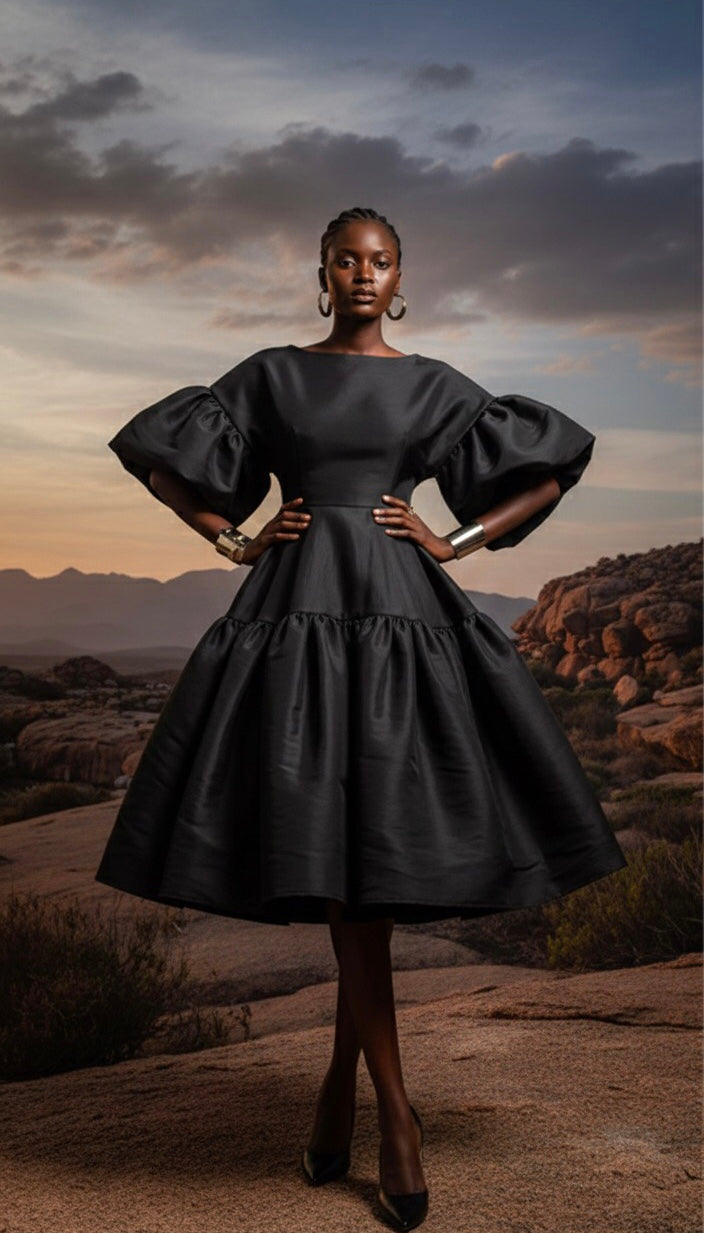 Statement Tiered Dress