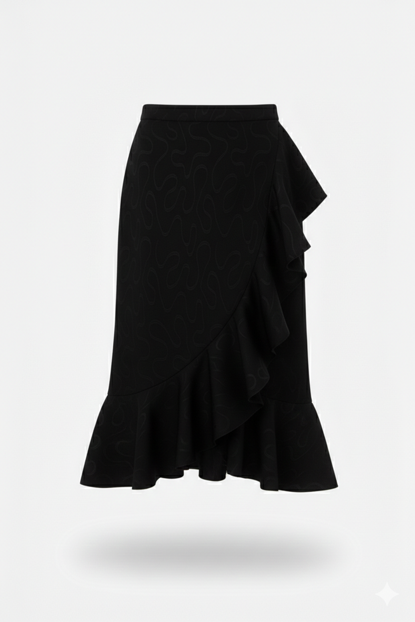 Linen Black Jacquard 2-Piece