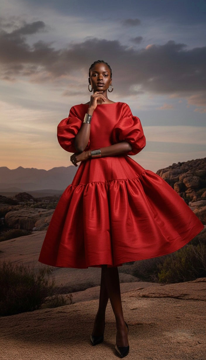 Statement Tiered Dress