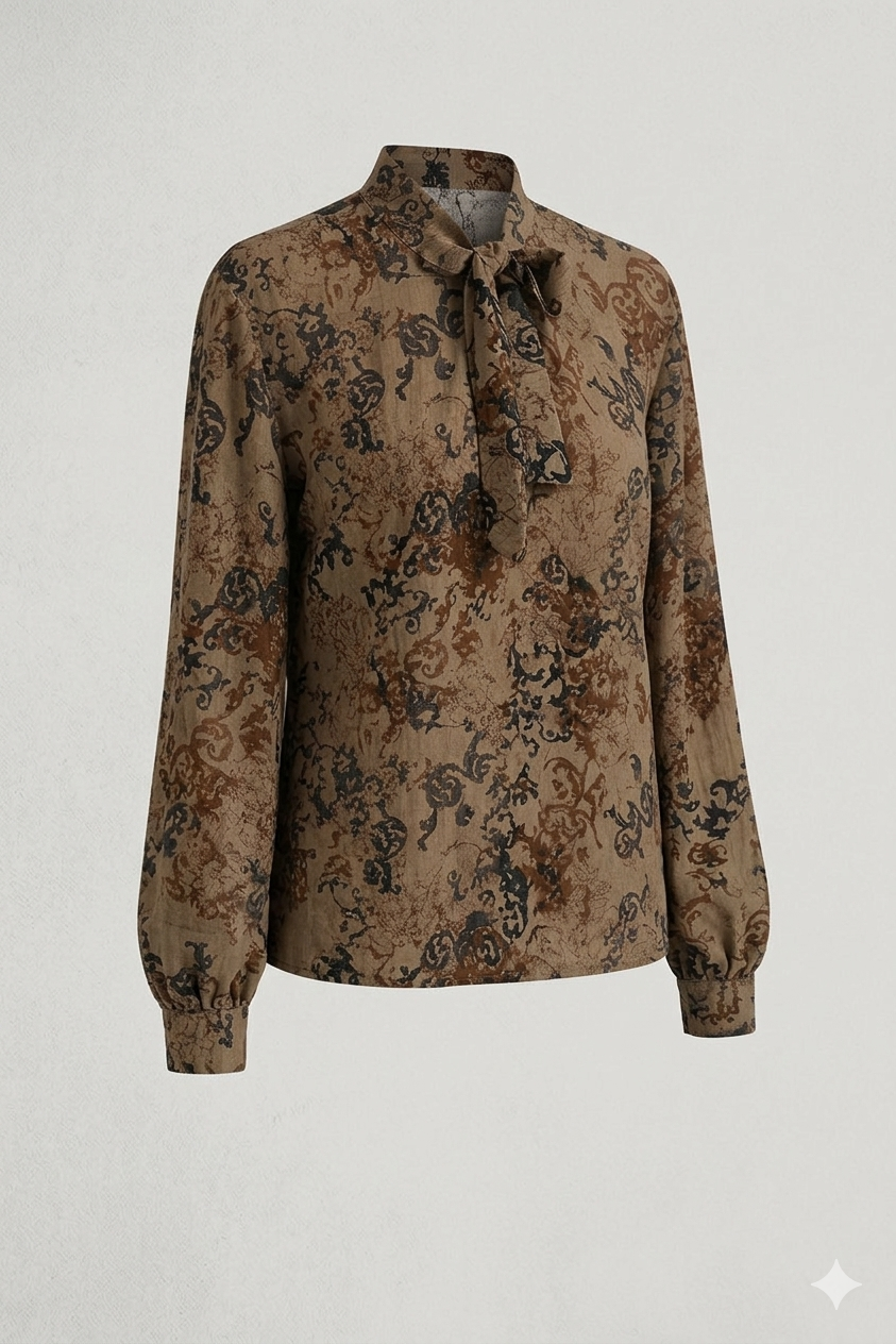 The Baroque Pussy-Bow Blouse