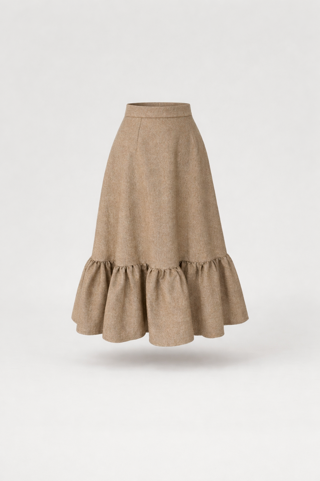 The Sculpted Ruffle Midi